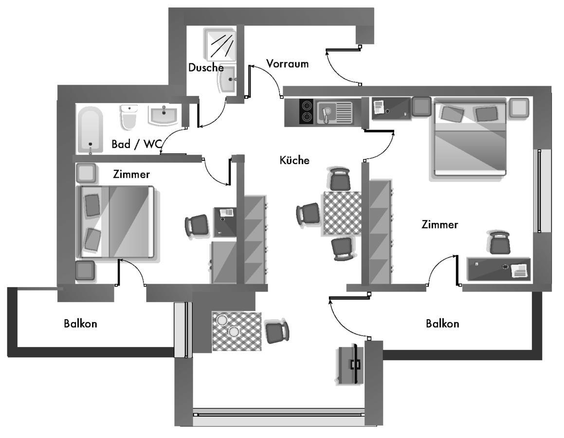 Appartement Kristall Тауплиц Екстериор снимка