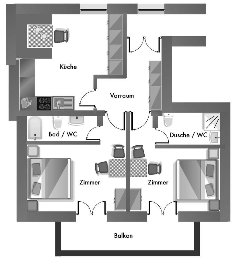 Appartement Kristall Тауплиц Екстериор снимка